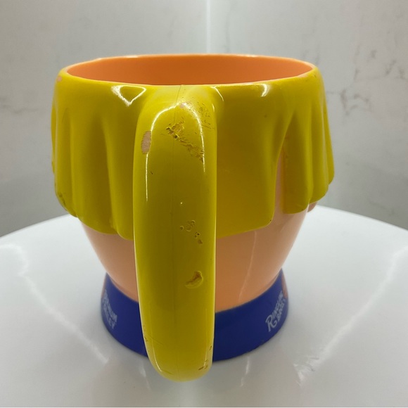 Ringling Bros Barnum & Bailey CIRCUS CLOWN Plastic Mug Souvenir YELLOW VINTAGE - Picture 3 of 8